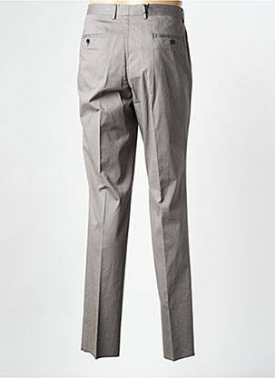 Pantalon slim țesătură poplin talie înaltă gri HUGO BOSS bărbat