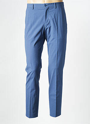 Pantalon slim talie cu cleme talie înaltă albastru HUGO BOSS bărbat