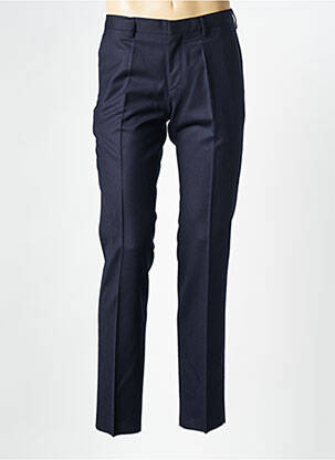 Pantalon slim talie cu cleme talie înaltă albastru HUGO BOSS bărbat