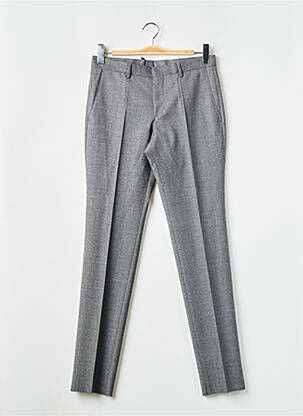 Pantalon slim țesătură melanj talie joasă gri HUGO BOSS bărbat
