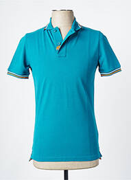 Polo croială cambrată mâneci scurte albastru deschis SUNDEK homme