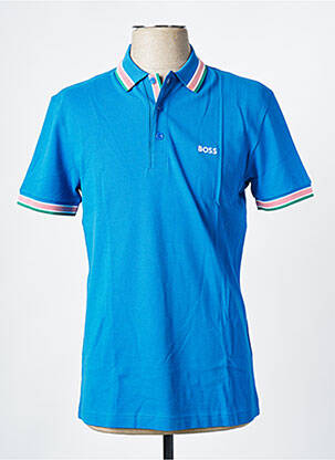 Polo croială cambrată mâneci scurte albastru HUGO BOSS bărbat
