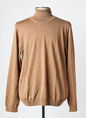 Pulover cu guler înalt maro HUGO BOSS bărbat