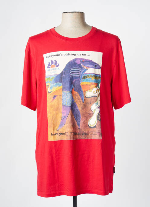 Tricou roșu SUNDEK bărbat
