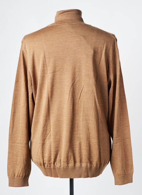 Pulover cu guler înalt maro HUGO BOSS bărbat