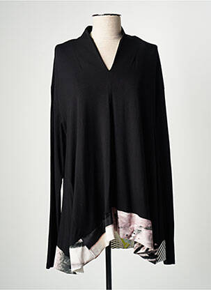 Tunică mâneci lungi negru OZAI N KU femeie