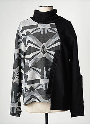 Pulover cu guler înalt negru LOTUS EATERS femeie