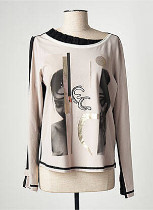 Tricou bej ELISA CAVALETTI femeie