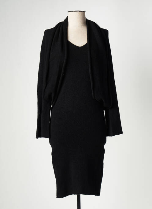 Rochie pulover negru CARTA LIBERA femeie