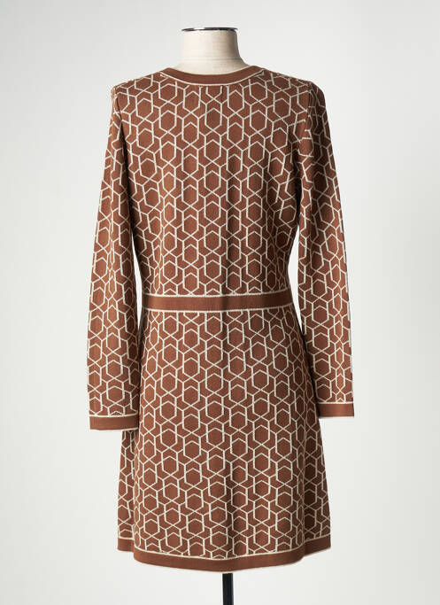 Rochie midi maro LEO & UGO femeie