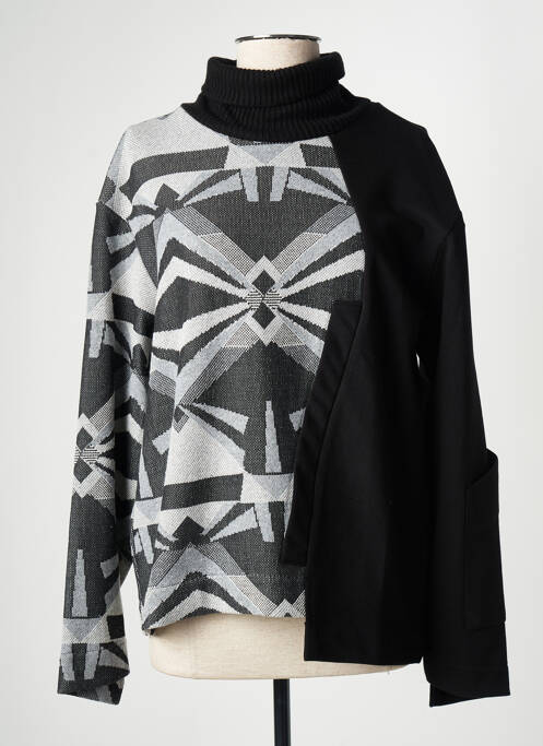 Pulover cu guler înalt negru LOTUS EATERS femeie