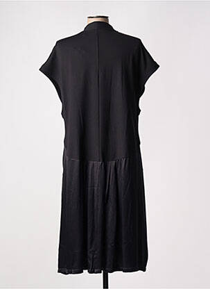 Rochie midi croială fluidă mâneci scurte negru KOKOMARINA femme