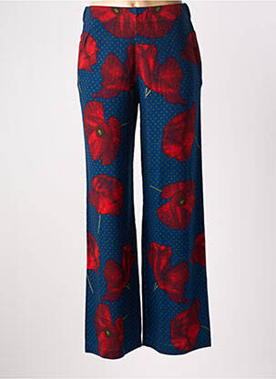 Pantalon drept talie elastică albastru JEI'S BY LETIZIA DENARO femeie