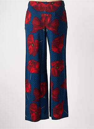Pantalon drept talie elastică albastru JEI'S BY LETIZIA DENARO femeie