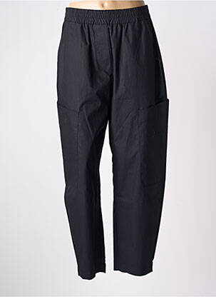 Pantalon drept talie elastică negru LOTUS EATERS femeie