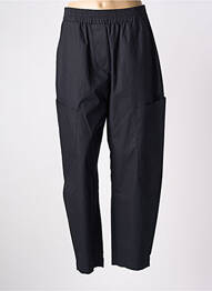 Pantalon drept talie elastică negru LOTUS EATERS femeie