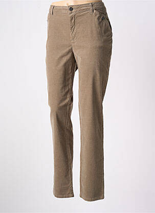 Pantalon drept bej EVA KAYAN femeie