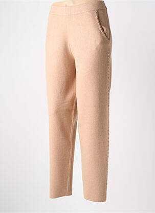 Pantalon drept bej LEO & UGO femeie