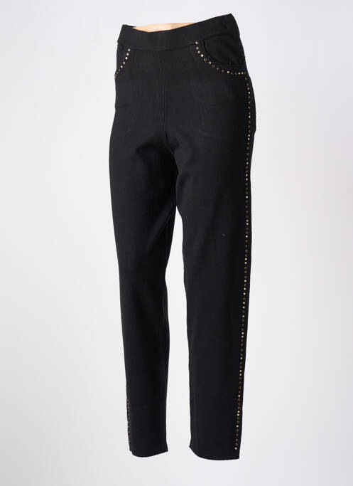 Pantalon slim negru LEO & UGO femeie