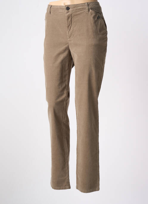 Pantalon drept bej EVA KAYAN femeie