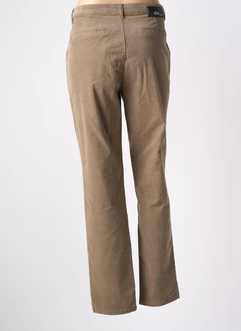 Pantalon drept bej EVA KAYAN femeie