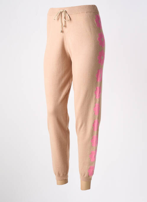 Pantalon drept bej LEO & UGO femeie