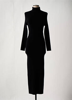 Rochie pulover guler col înalt mâneci lungi negru LE PETIT PULLE femeie