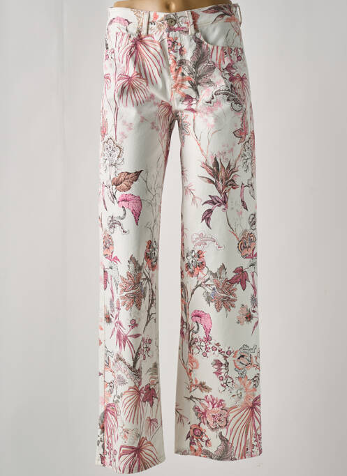 Pantalon drept alb RAFFAELLO ROSSI femeie