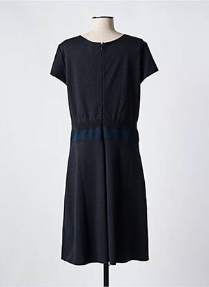 Rochie midi închidere cu fermoar la spate mâneci scurte negru EMPORIO ARMANI femeie