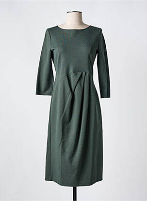 Rochie midi mâneci 3/4 mâneci 3/4 verde EMPORIO ARMANI femeie