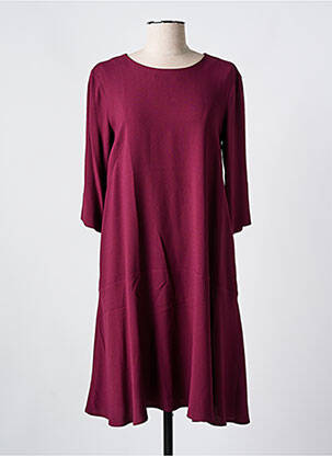 Rochie midi țesătură crep mâneci lungi violet MAX MARA femeie