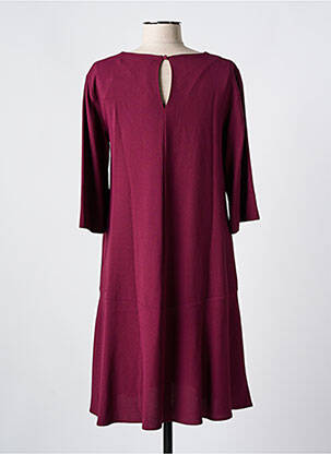 Rochie midi țesătură crep mâneci lungi violet MAX MARA femeie