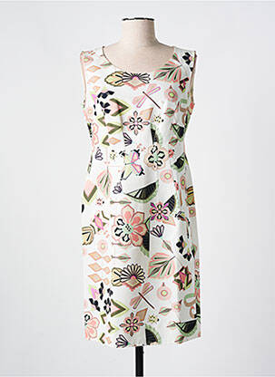 Rochie midi alb LUISA CERANO femeie