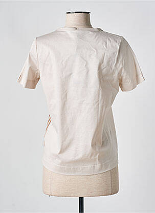 Tricou imprimeu fantezie mâneci scurte bej LUISA CERANO femeie