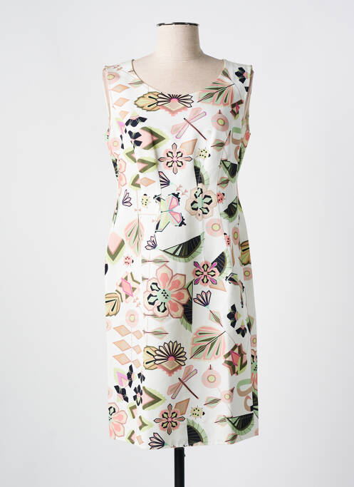 Rochie midi alb LUISA CERANO femeie