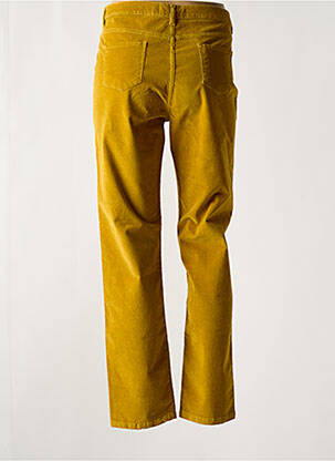 Pantalon drept elasticitate galben NICE THINGS femeie