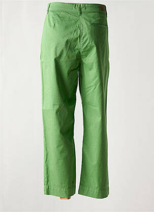 Pantalon drept țesătură poplin mărime normală verde NICE THINGS femeie