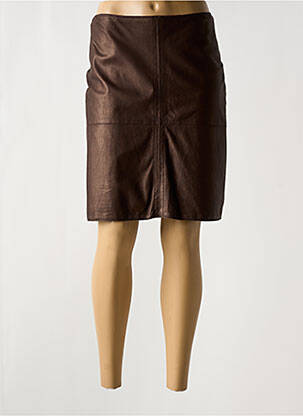 Fustă midi maro LUISA CERANO femeie