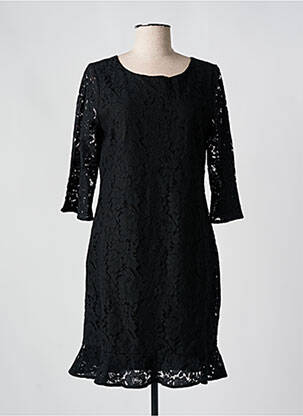 Rochie scurtă mâneci 3/4 mâneci 3/4 negru ESQUALO femeie