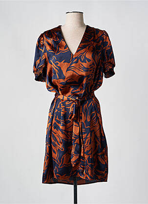 Rochie scurtă maro LPB femeie