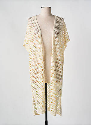 Vestă cu mâneci scurte bej CREAM femeie