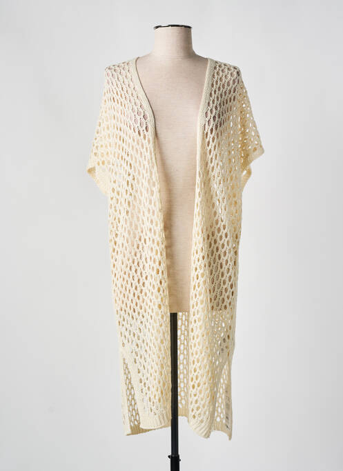 Vestă cu mâneci scurte bej CREAM femeie