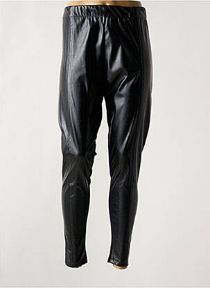 Pantalon slim talie elastică mărime normală negru MOCCOCO FASHION femeie