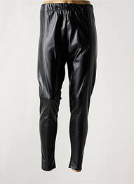 Pantalon slim talie elastică mărime normală negru MOCCOCO FASHION femeie