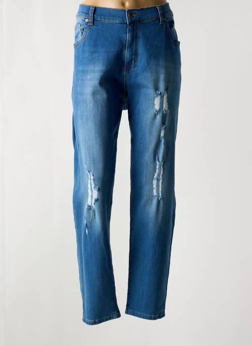 Blugi cu croială dreaptă albastru JEAN MARC PHILIPPE femeie