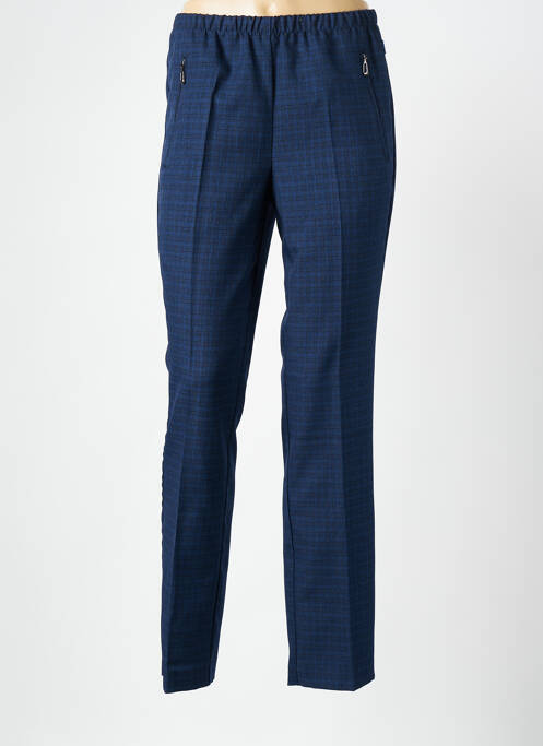 Pantalon slim talie elastică mărime normală albastru BRANDTEX femme