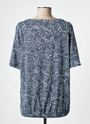 Tricou serigrafie cu strasuri mâneci scurte albastru CECIL femeie