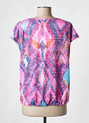 Tricou imprimeu fantezie mâneci scurte violet STREET ONE femeie