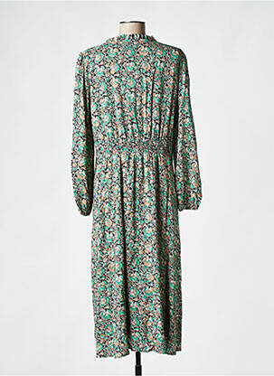 Rochie lungă mâneci lungi mâneci lungi verde C'EST BEAU LA VIE femeie
