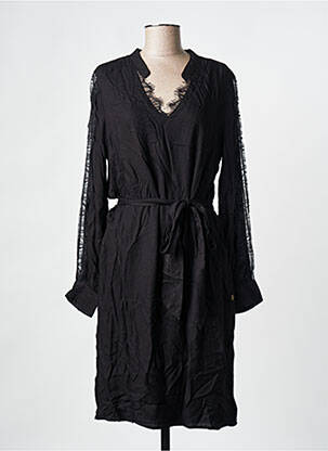Rochie midi mâneci lungi mâneci lungi negru FREEMAN T.PORTER femeie